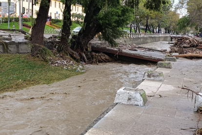 El puente quedó completamente roto