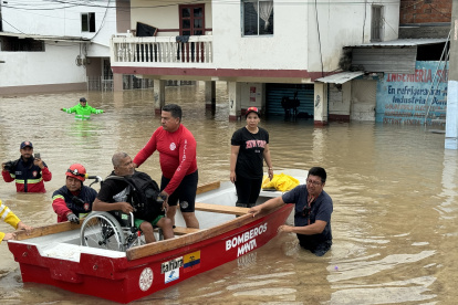 Área de Manta que se inundó por desbordamiento de ríos.