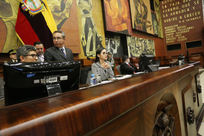 La presidenta de la Asamblea Nacional es la correísta Viviana Veloz.