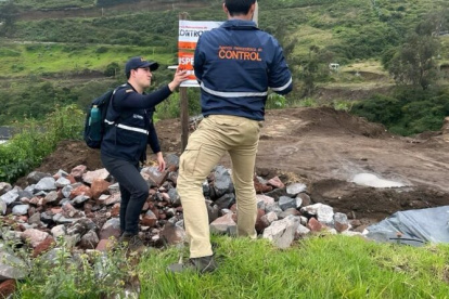En la zona del Ilaló, una construcción excedía el metraje permitido.