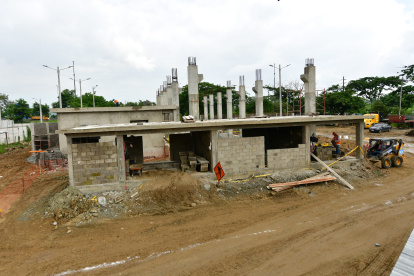 Emapag interviene la zona con estaciones de bombeo.