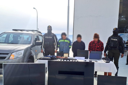 Los aprehendidos son de nacionalidad ecuatoriana y no registran antecedentes penales.