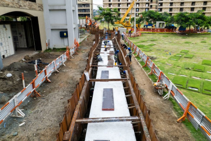 Los trabajos se realizan en Jardines de Esperanza