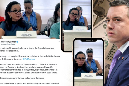 Pronunciamiento. La prefecta del Guayas emitió declaraciones este martes 12.