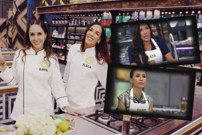 Karol Noboa y María Teresa Guerrero en MasterChef Celebrity