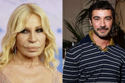 Donatella Versace y Dario Vitale.