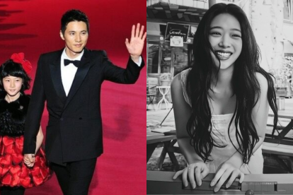 Kim Sae Ron, 10 años, junto a Kim Woo Bin en una alfombra roja; Kim Sae Ron en su juventud.