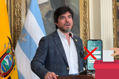 Ministro de Gobierno, José de la Gasca, habla sobre la prohibición del CNE.