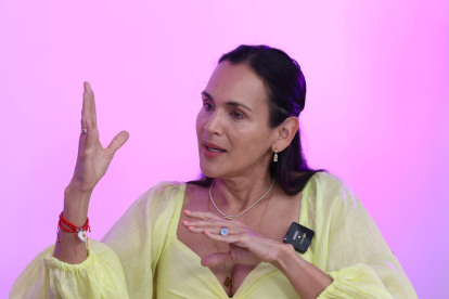 Autoridad. La ministra Inés Manzano durante su encuentro con EXPRESO.