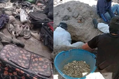 Autoridades mexicanas investigan los restos y prendas halladas en el crematorios