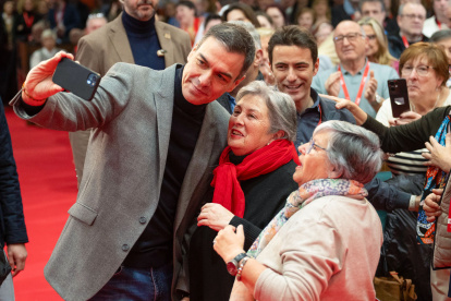 Figura. Pedro Sánchez durante una intervención pública.