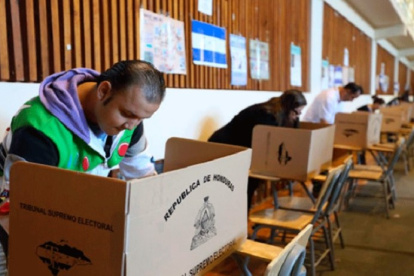 Foto de archivo de elecciones en Honduras