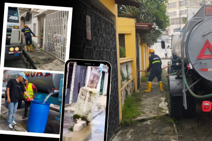 Tanqueros llegaron a Urdesa Norte para surtir de agua