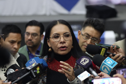 La presidenta del CNE Diana Atamaint habló de la impugnación este 17 de marzo de 2025.