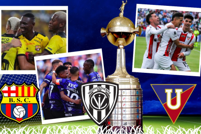 Barcelona SC, Independiente del Valle y Liga de Quito ya conocen sus rivales.