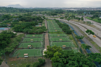 Espacio. Vista área del Parque Samanes, norte de Guayaquil.