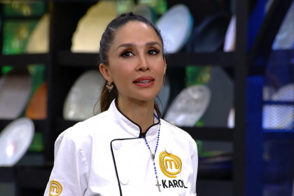 Karol Noboa es la nueva eliminada de MasterChef Celebrity Ecuador.