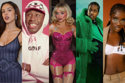 Olivia Rodrigo, Tyler The creator, Sabrina Carpenter, Asap Rocky y Doechii.