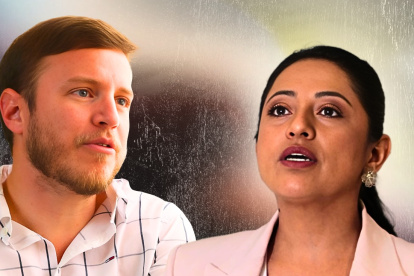 El exconsejero Augusto Verduga y la prefecta de Pichincha, Paola Pabón.