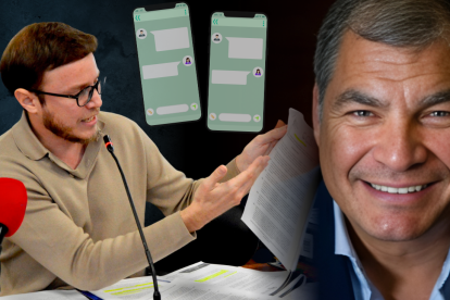 Rafael Corrrea y Augusto Verduga, exconsejero de participación, mantenían chats por la aplicación Wire.