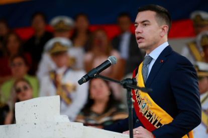 El presidente Daniel Noboa pide colaboración internacional para la lucha contra el crimen organizado