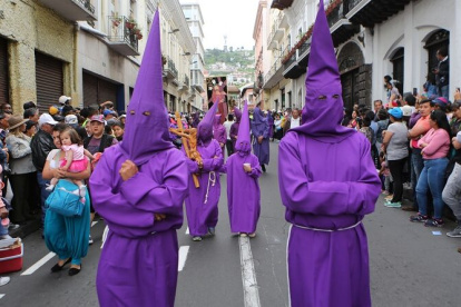 Uno de lso eventos tradicionales en la procesión Jesús del Gran Poder.