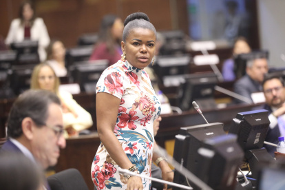 La asambleísta de la Revolución Ciudadana, Paola Cabezas.