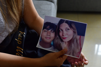 Rick en una fotografía junto a su madre. La foto fue tomada un mes antes de su muerte