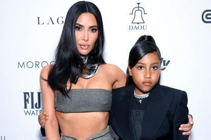 Kim Kardashian y su hija North West.