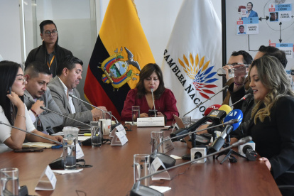 La asambleísta oficialista Inés Alarcón preside la Comisión de Seguridad.