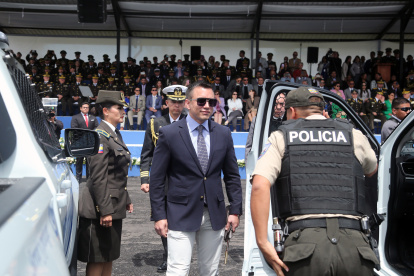 El presidente-candidato Daniel Noboa.