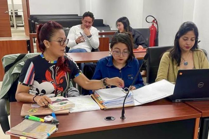 La audiencia del caso Eclipse se desarrolló el domingo en el Complejo Judicial Norte de Quito.
