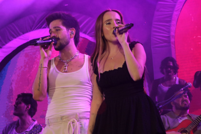 Camilo y Evaluna en su concierto en Guayaquil