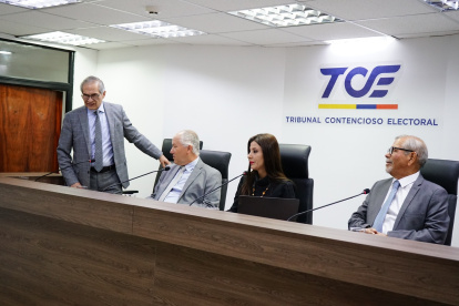 El Tribunal Contencioso Electoral trató le caso de Verónica Abad este 24 de marzo de 2025.