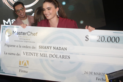 Shany es la ganadora de la segunda temporada de MasterChef Celebrity.