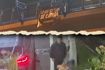 Varias pancartas contra el Gobierno central fueron colocados en viaductos de Guayaquil, la madrugada del lunes 24 de marzo.