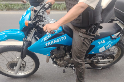 La motocicleta fue clonada por el conductor de la ATM.