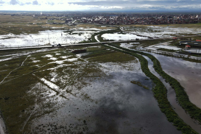 Una aérea de cultivos afectada por las inundaciones que afectan Bolivia desde noviembre de 2024.