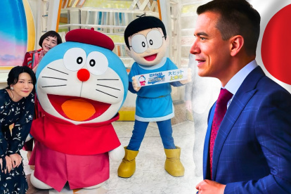 Noboa fue comparado con Nobita en televisión japonesa.