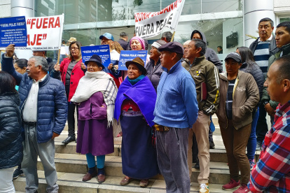 Los moradores llegaron hasta la Corte Constitucional, en el norte de Quito.