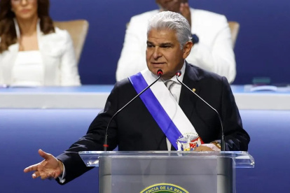 El presidente panameño, José Raúl Mulino