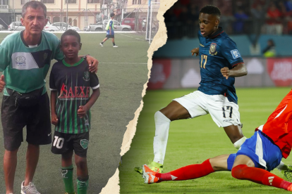 Darwin Guagua ingresó a los 8 años a la escuela de fútbol Real Fortaleza bajo las órdenes de Omar Mieles.