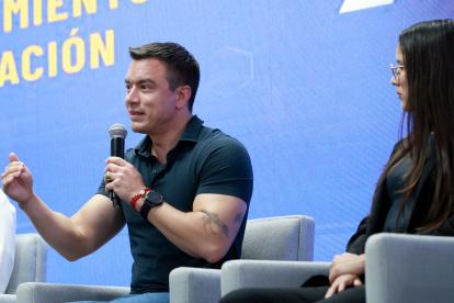 El presidente de la República, Daniel Noboa Azín.