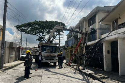 CNEL atendió la emergencia.