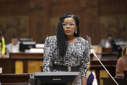 Legislativo. La asambleísta del movimiento Revolución Ciudadana Paola Cabezas prefiere no volver a referirse sobre la dolarización a la ecuatoriana.