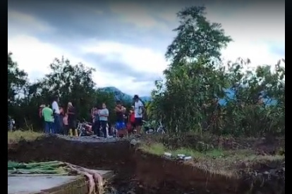 Emergencia. Captura de video de uno de los reportes.