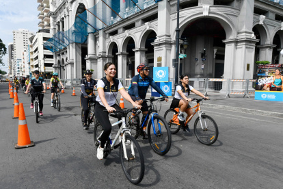 Varias calles de Guayaquil se mantienen peatonales durante parte del día