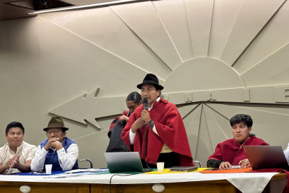 Leonidas Iza es presidente de la Conaie.