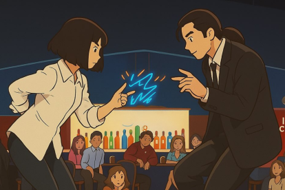 Una interpretación única de los icónicos personajes de Pulp Fiction con el toque inconfundible de Studio Ghibli, combinando el mundo de Tarantino con el arte japonés.