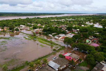 Daños causados por las fuertes lluvias en Bolivia.